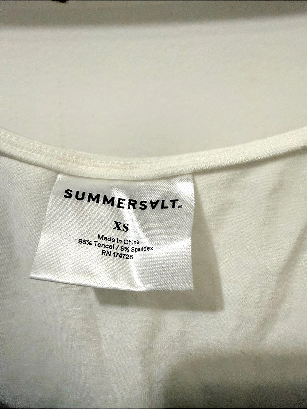 Summersalt Reversible Tank Top in Black & White Size XS NWT